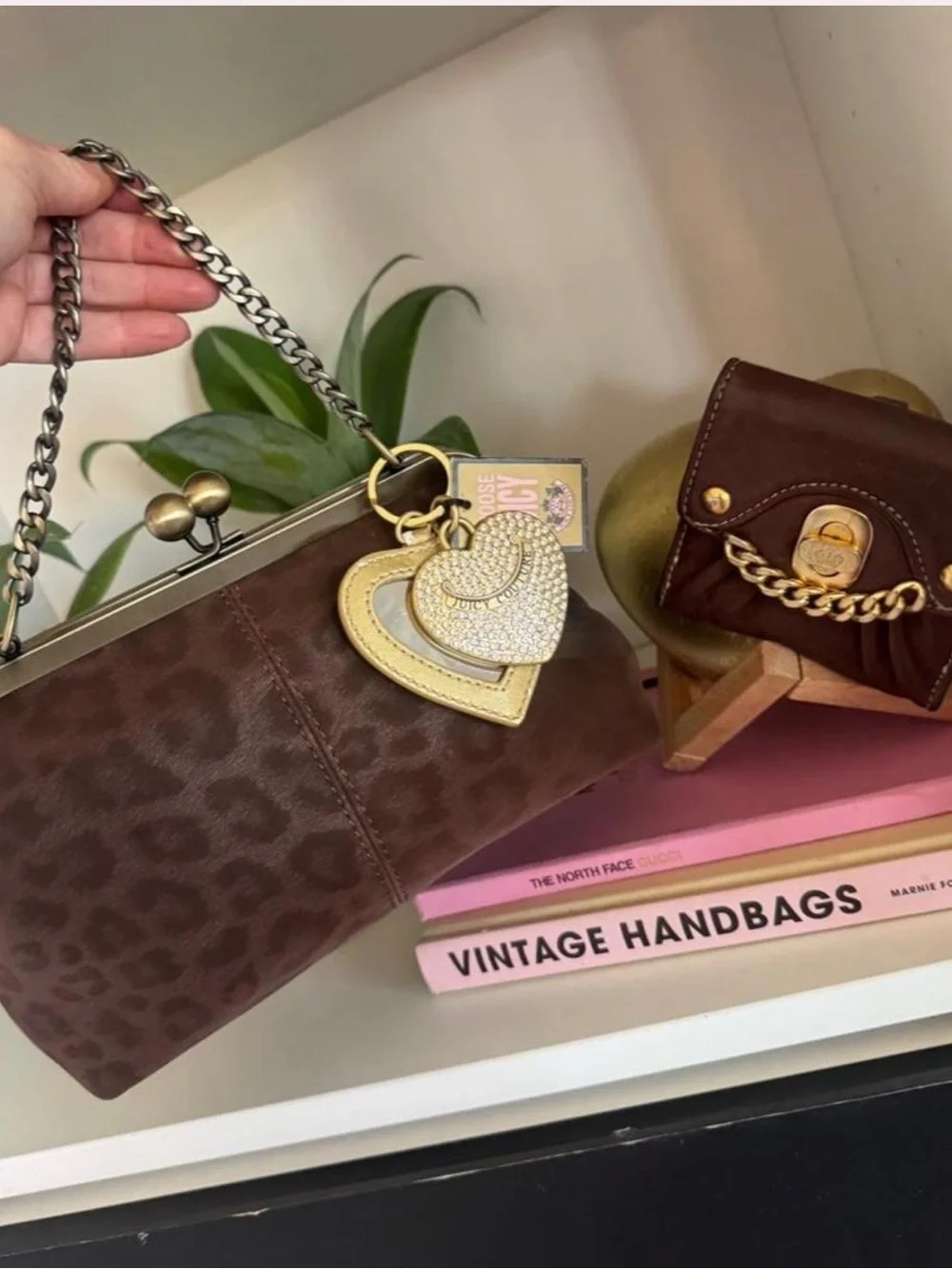Vintage Juicy Couture Charm Set + Kisslock Bag + Juicy Wallet